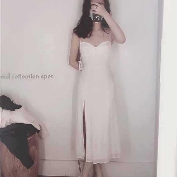 Reformation Juliette Dress in Ivory *NEW* - Picture 2 of 4